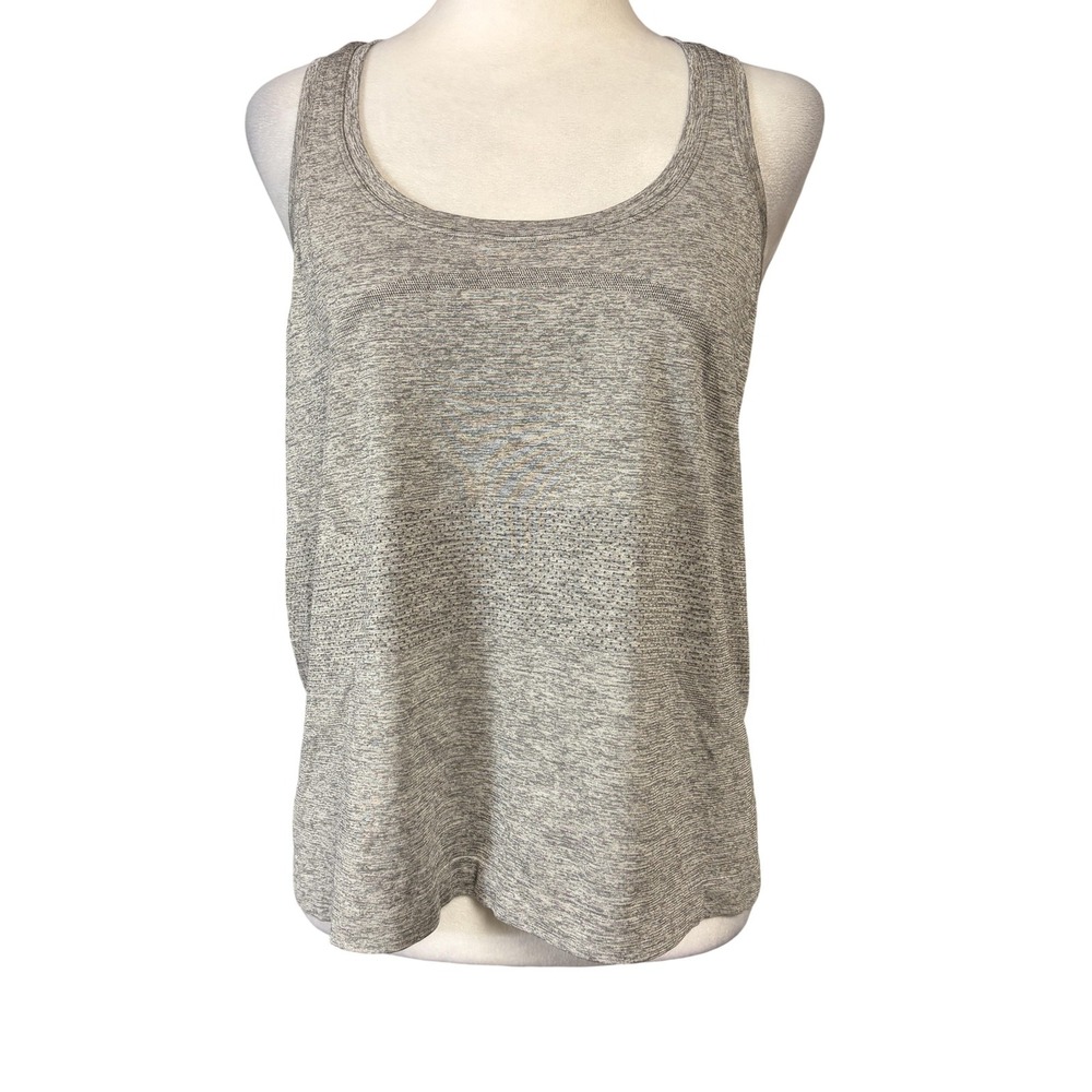 Lululemon Womens 12 Gray Racerback Lightweight Athletic‎ Tank Top